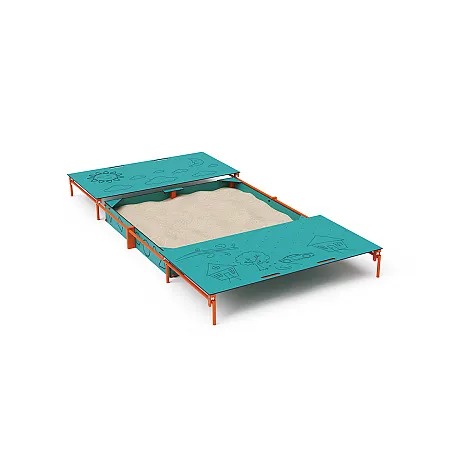 Edukatívne pieskovisko 2 × 2 m s krytom VVZ-PD011